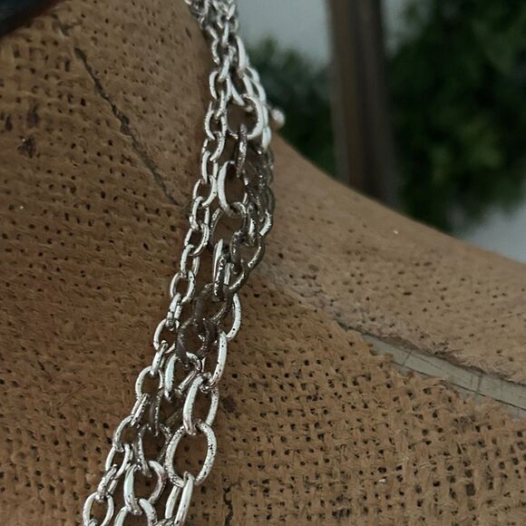 Premier Silver Layered seashore Necklace with Pearl Accents - Picture 5 of 7